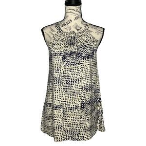 Loveappella SMALL Agather Printed Halter Knit Top - Stitch Fix Patterned Blouse